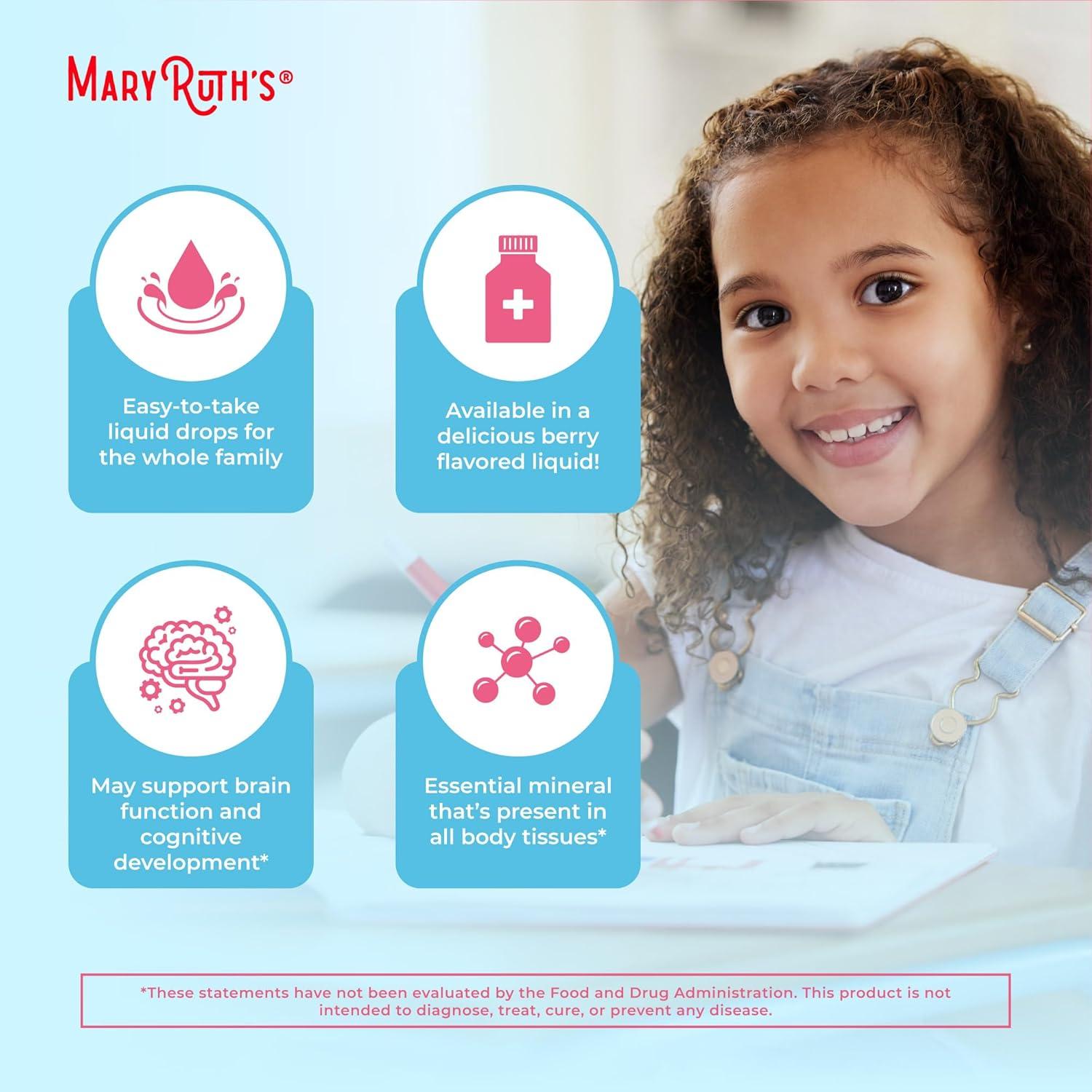 Suplemento de Zinc Líquido MaryRuth para Niños 59 mL - Vegano