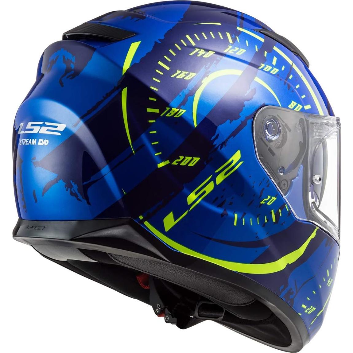 Casco LS2 Stream Full Face Azul Hi-vis 2.18 kg