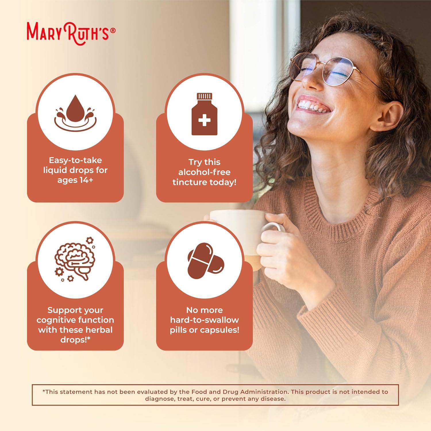 Gotas de Raíz de Ashwagandha Orgánica MaryRuth 60ml - Alivio Estrés