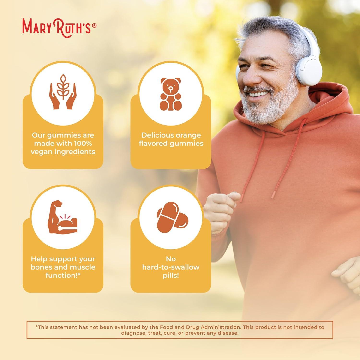 Gomas de Vitamina D3 MaryRuth 1000UI Veganas 60 Unidades