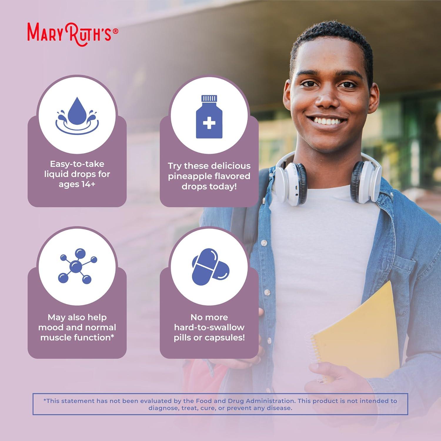 Gotas Líquidas de Vitamina D3 MaryRuth 4000 UI Veganas 30 Porciones