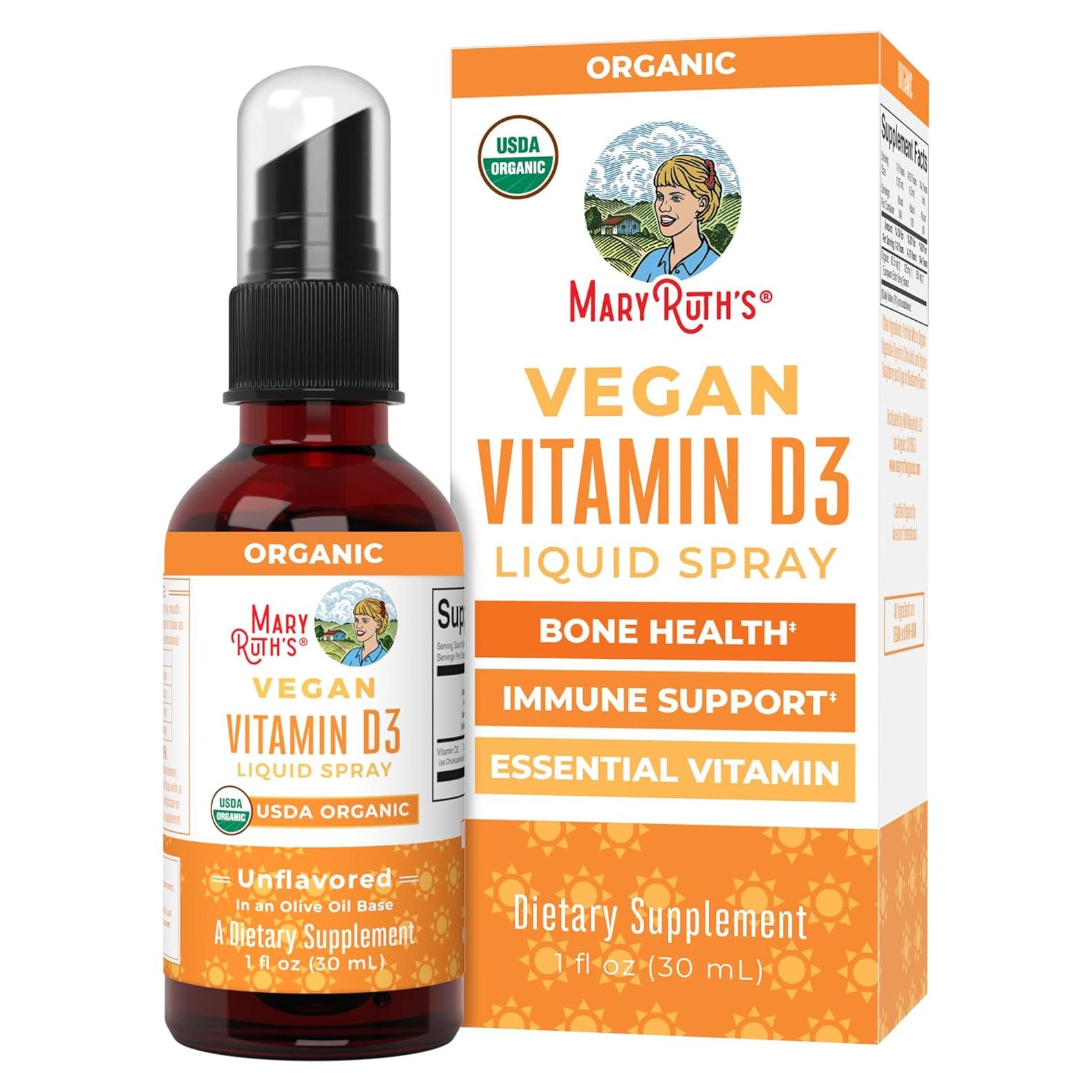 Spray de Vitamina D3 Vegano MaryRuth 30 Porciones 28g