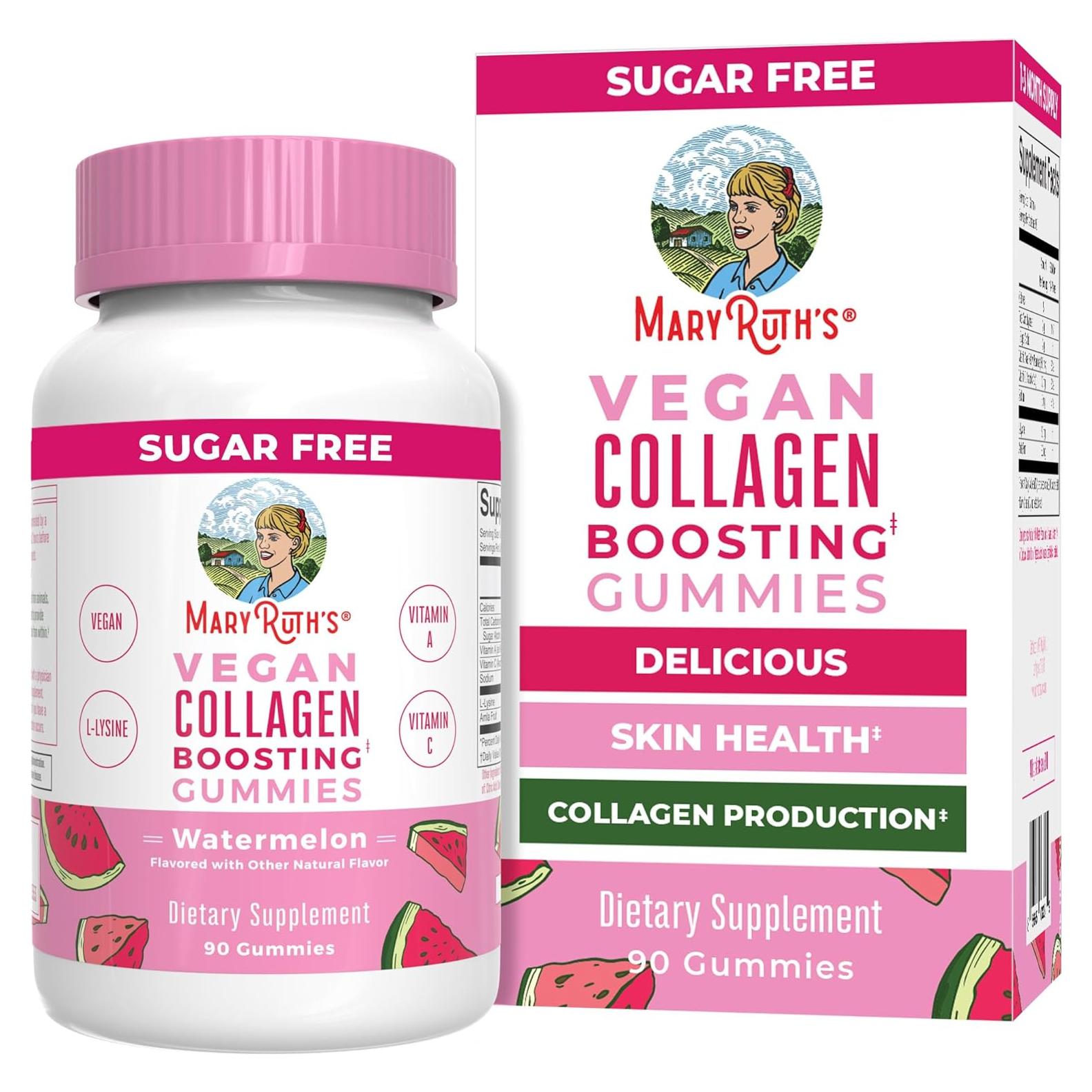 Gominolas Veganas de Colágeno MaryRuth 90 Porciones