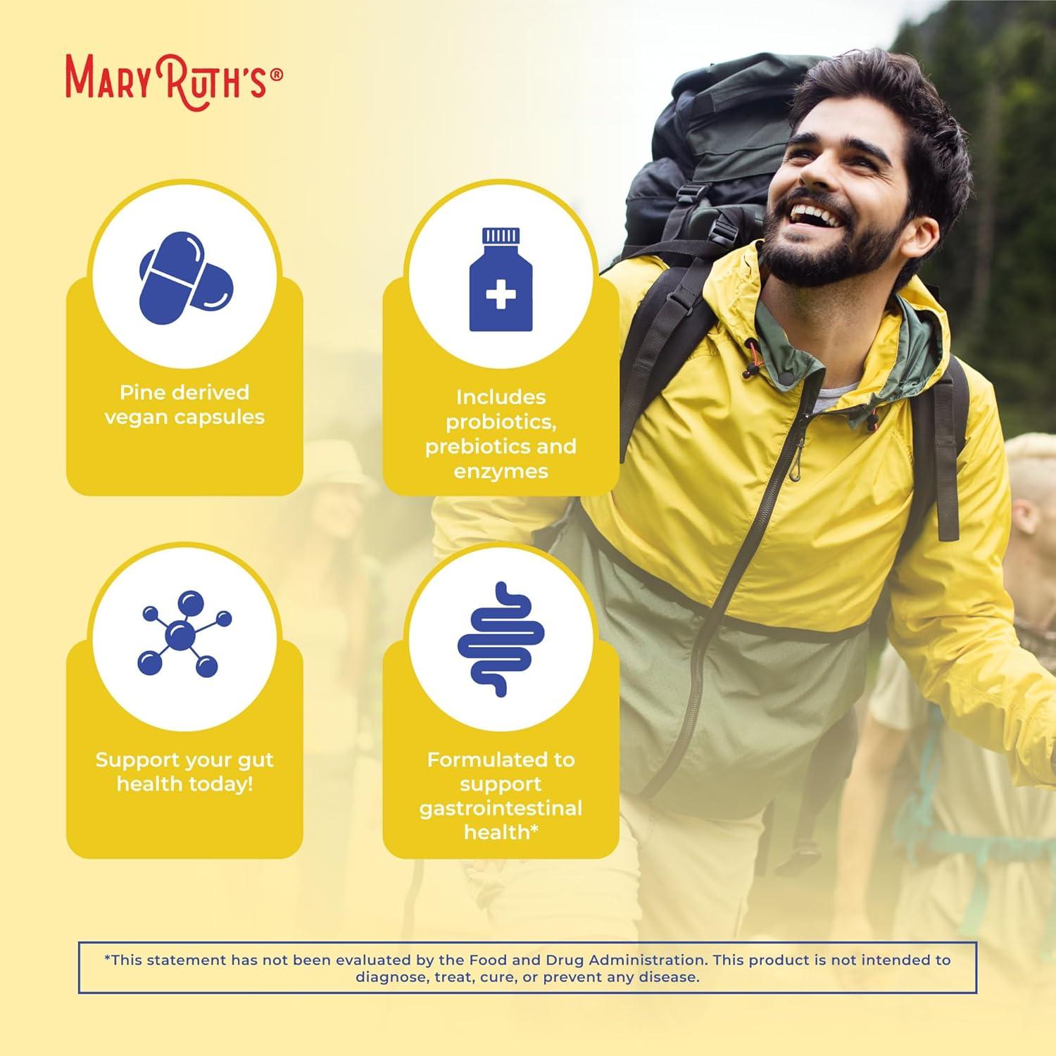 MaryRuth Organics Enzimas Digestivas y Probioticos 60 Cápsulas