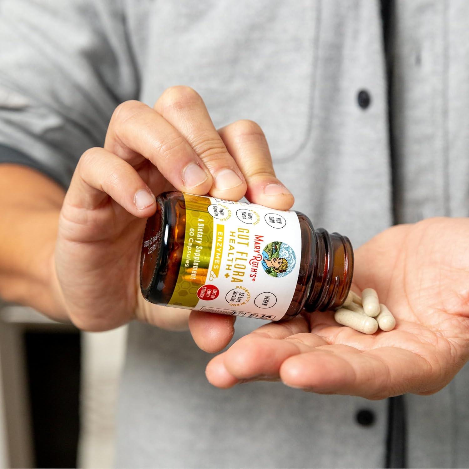 MaryRuth Organics Enzimas Digestivas y Probioticos 60 Cápsulas