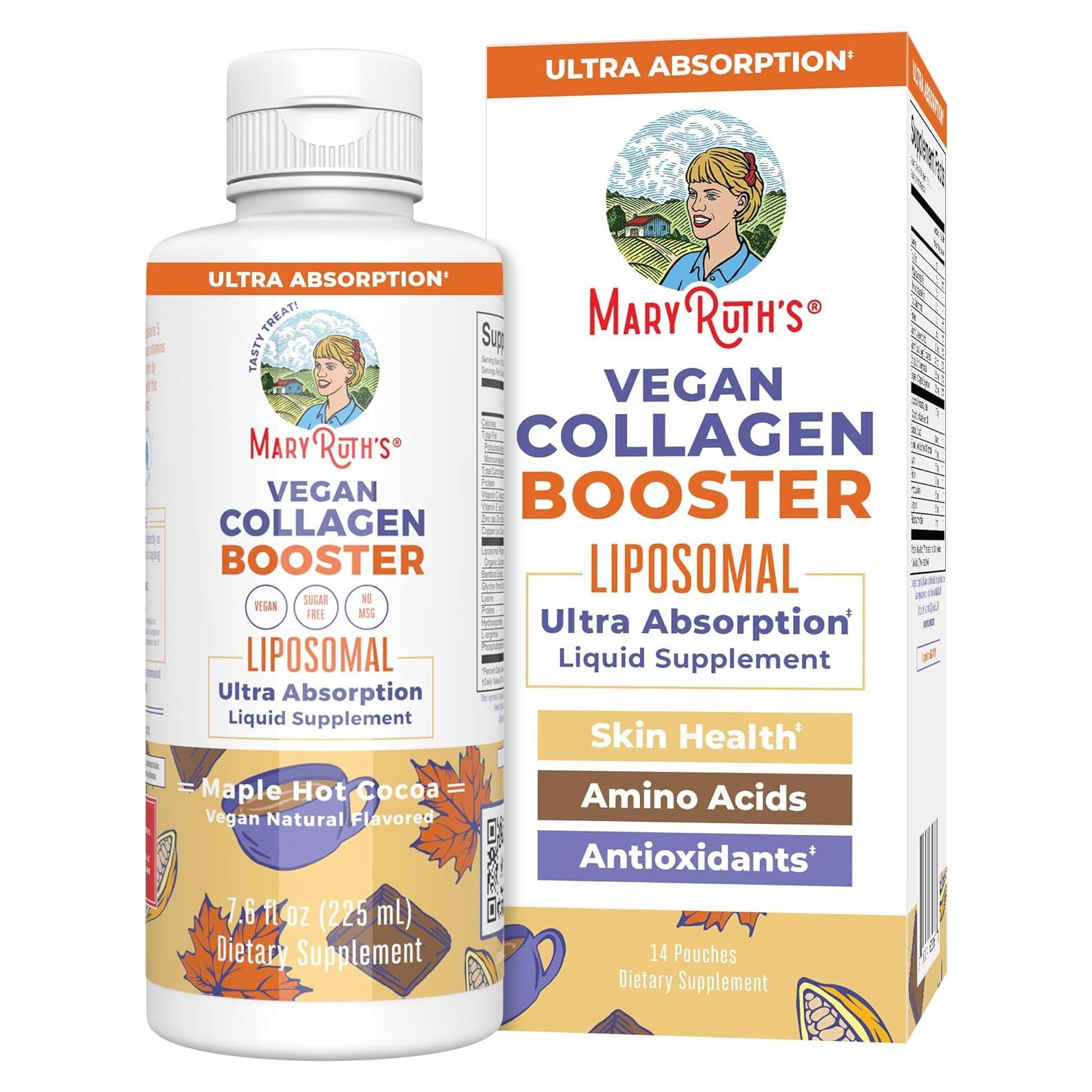 Aumentador de Colágeno Liposomal MaryRuth 224 ml Vegano