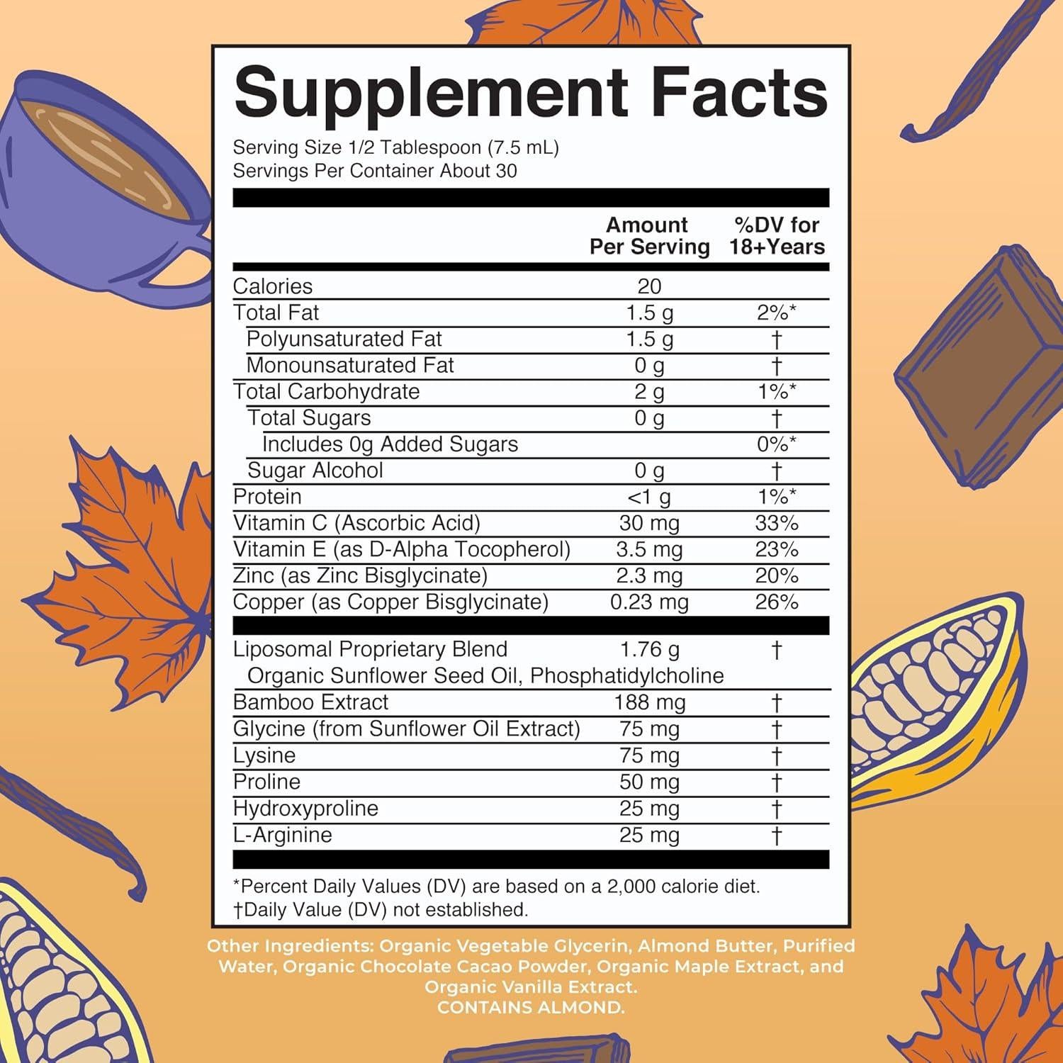 Aumentador de Colágeno Liposomal MaryRuth 224 ml Vegano