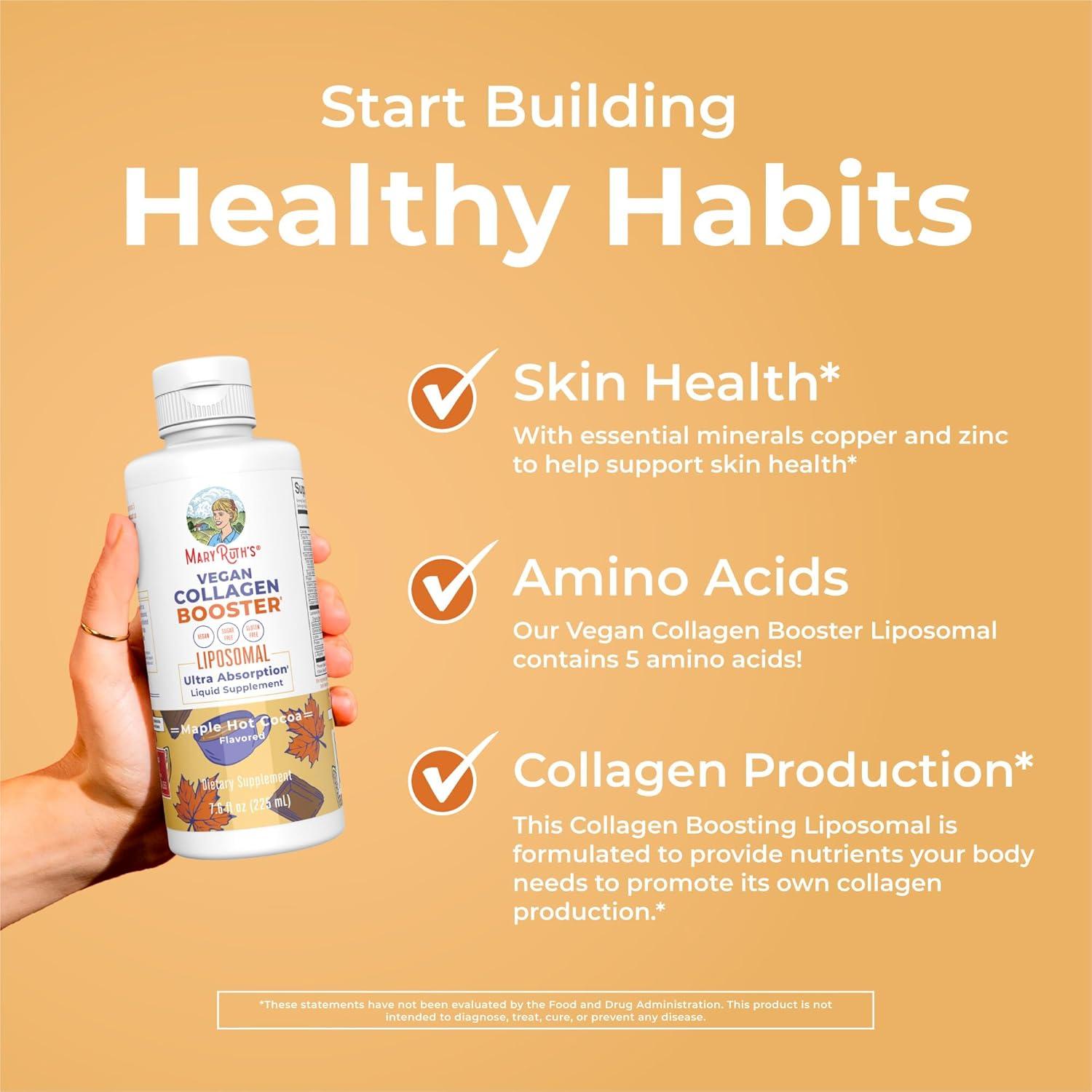 Aumentador de Colágeno Liposomal MaryRuth 224 ml Vegano