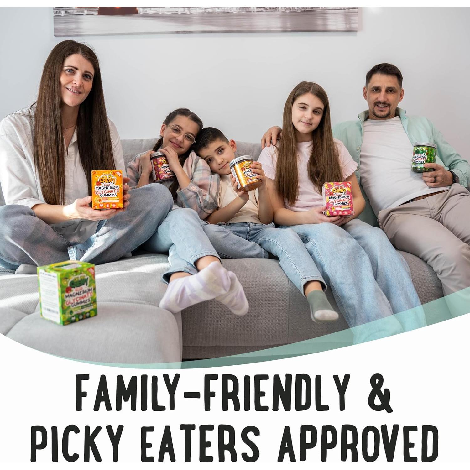 Gomitas de Glicinato de Magnesio Oh My Chewy 400mg - 60 Unidades