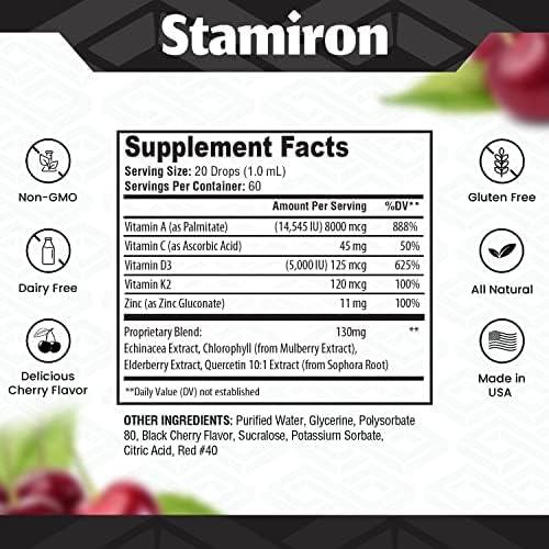 Gotas Inmunológicas Stamiron 60 Porciones Vitamina C D3 Zinc