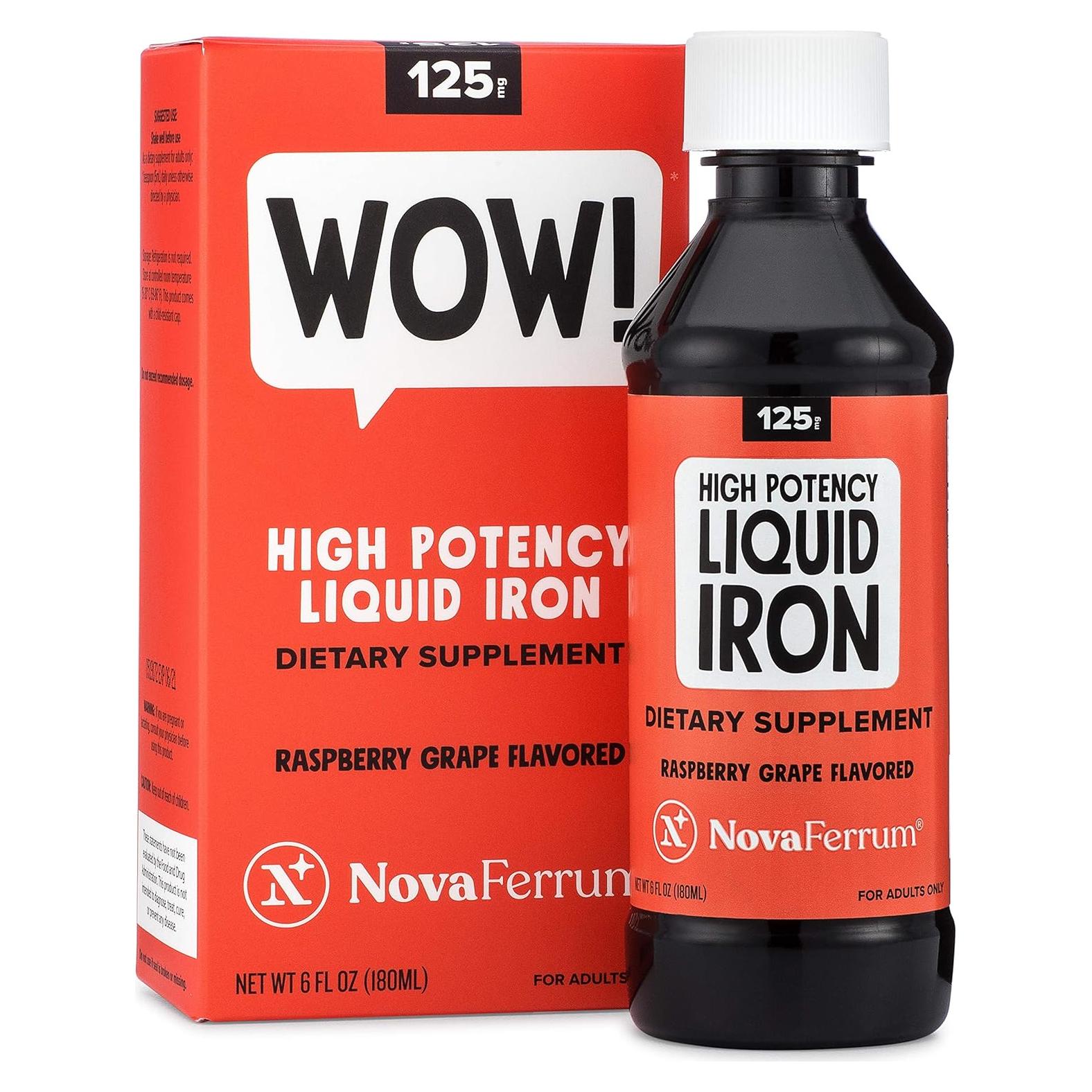 Suplemento de Hierro Líquido NovaFerrum Wow 125mg 177mL