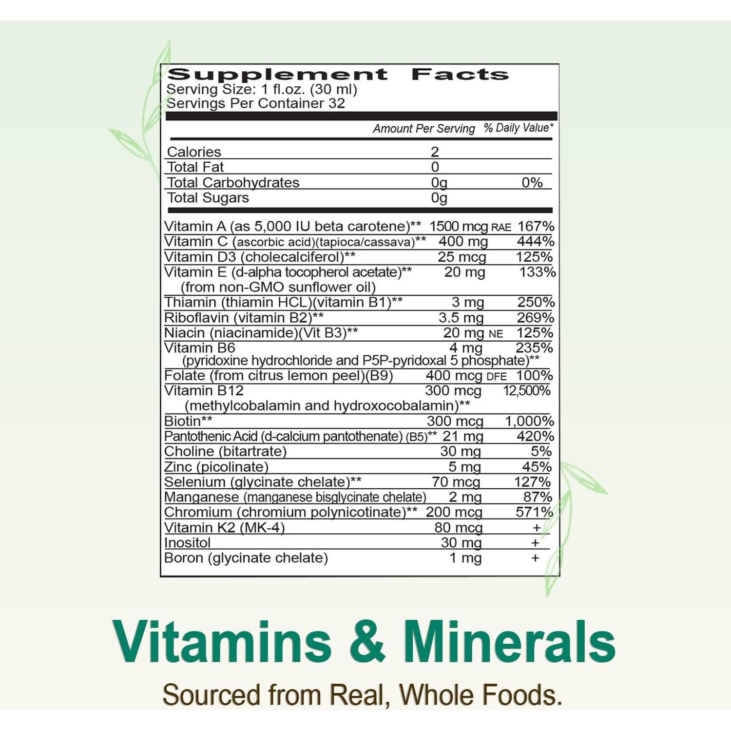 Multivitaminas Líquidas Vital Earth 946 ml con Ácido Fulvico