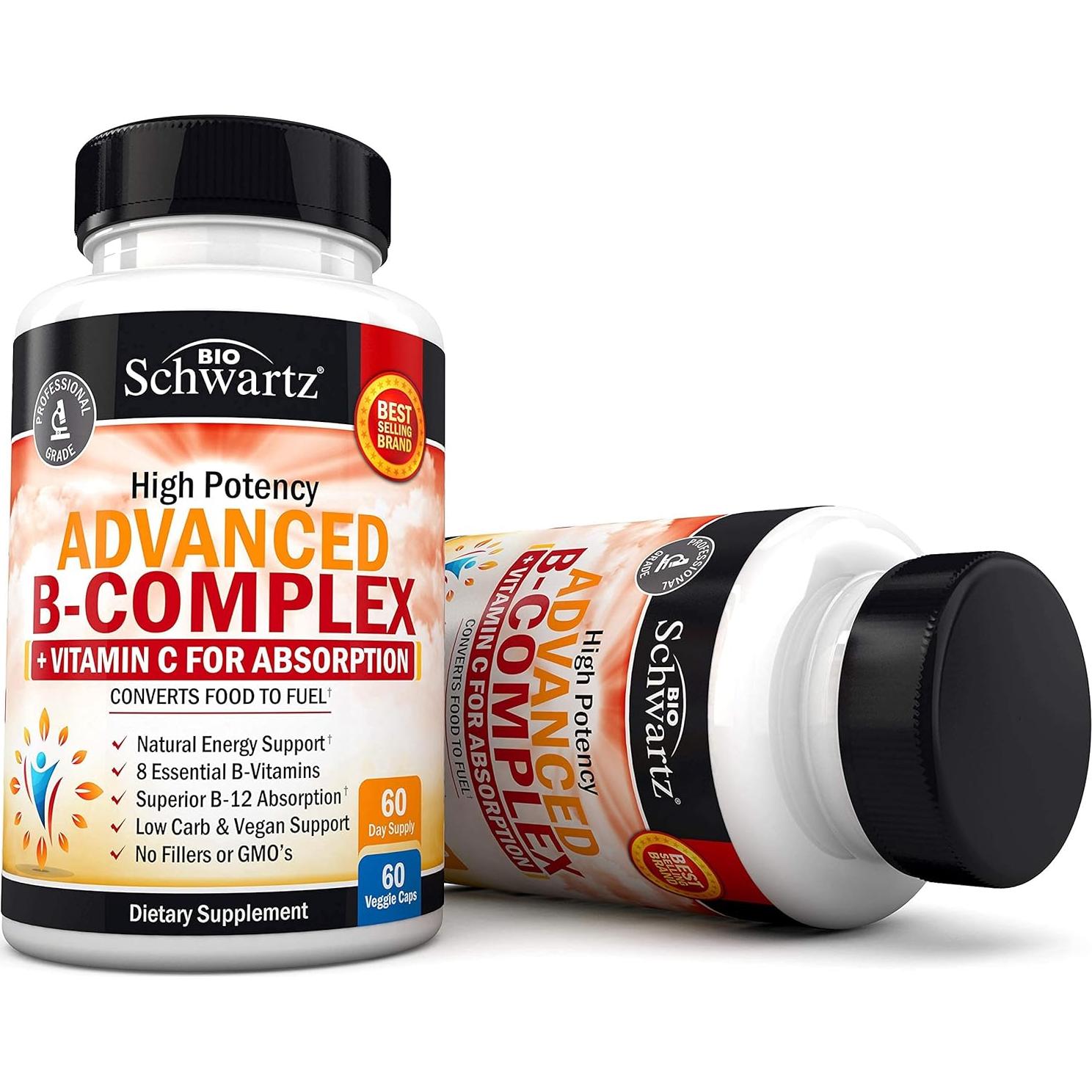 Complejo de Vitamina B BioSchwartz 60 Cápsulas - Alta Absorción