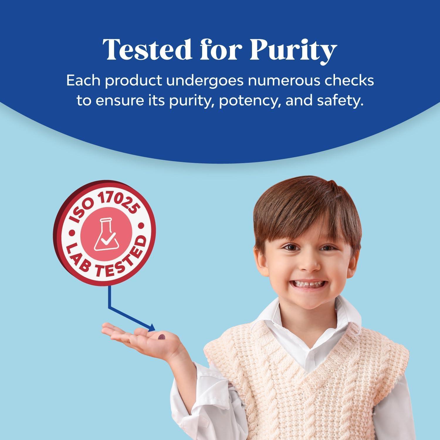 Gomitas de Magnesio para Niños Natures Craft 90 Unidades Sabor Frambuesa