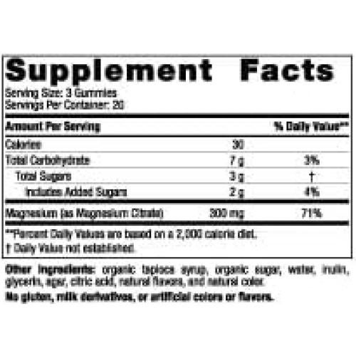 Gomitas de Magnesio Nordic Naturals 300 mg Sabor Arándano Lavanda - 60 Unidades