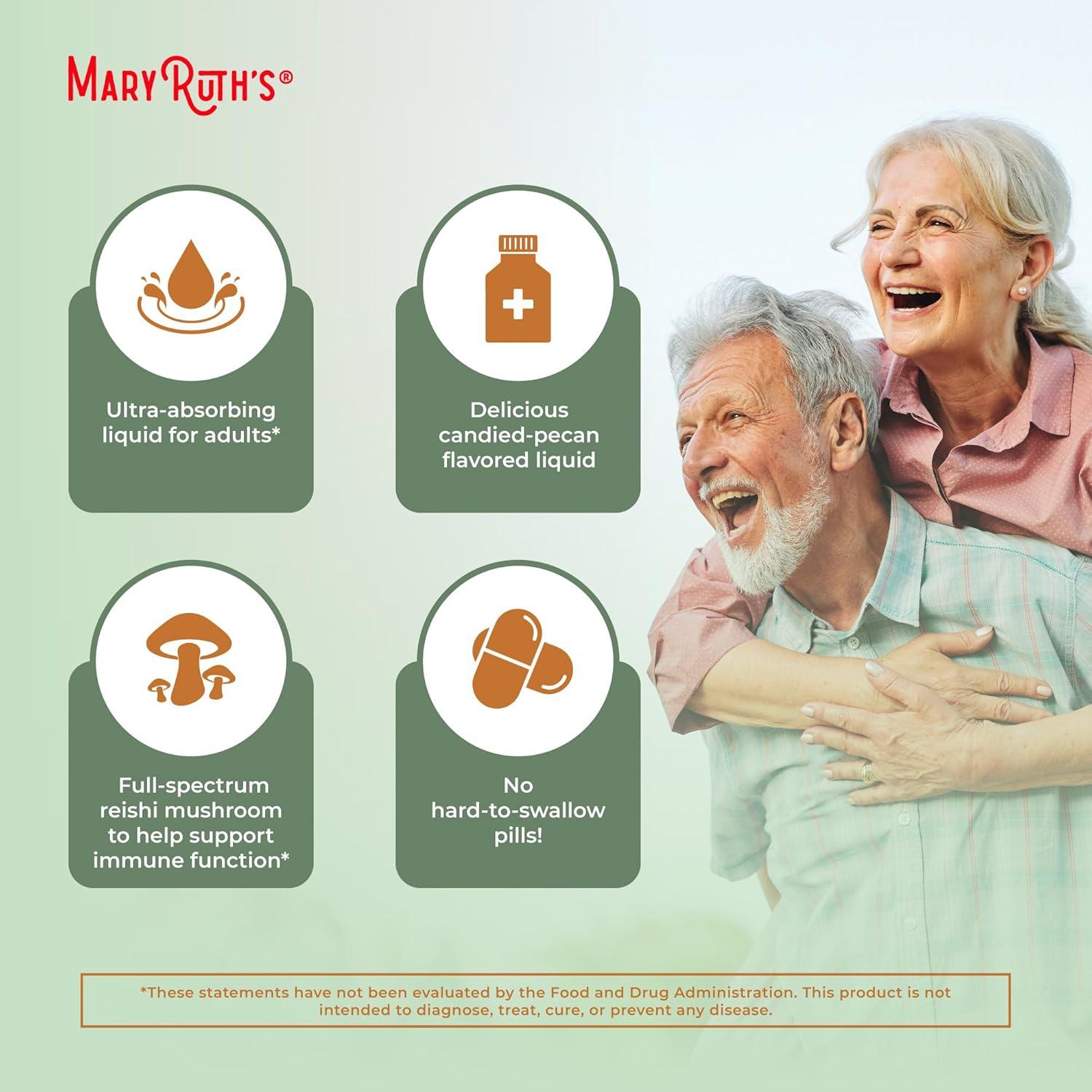 Suplemento Vegano de Champiñón Reishi MaryRuth 215g | Ultra Absorción