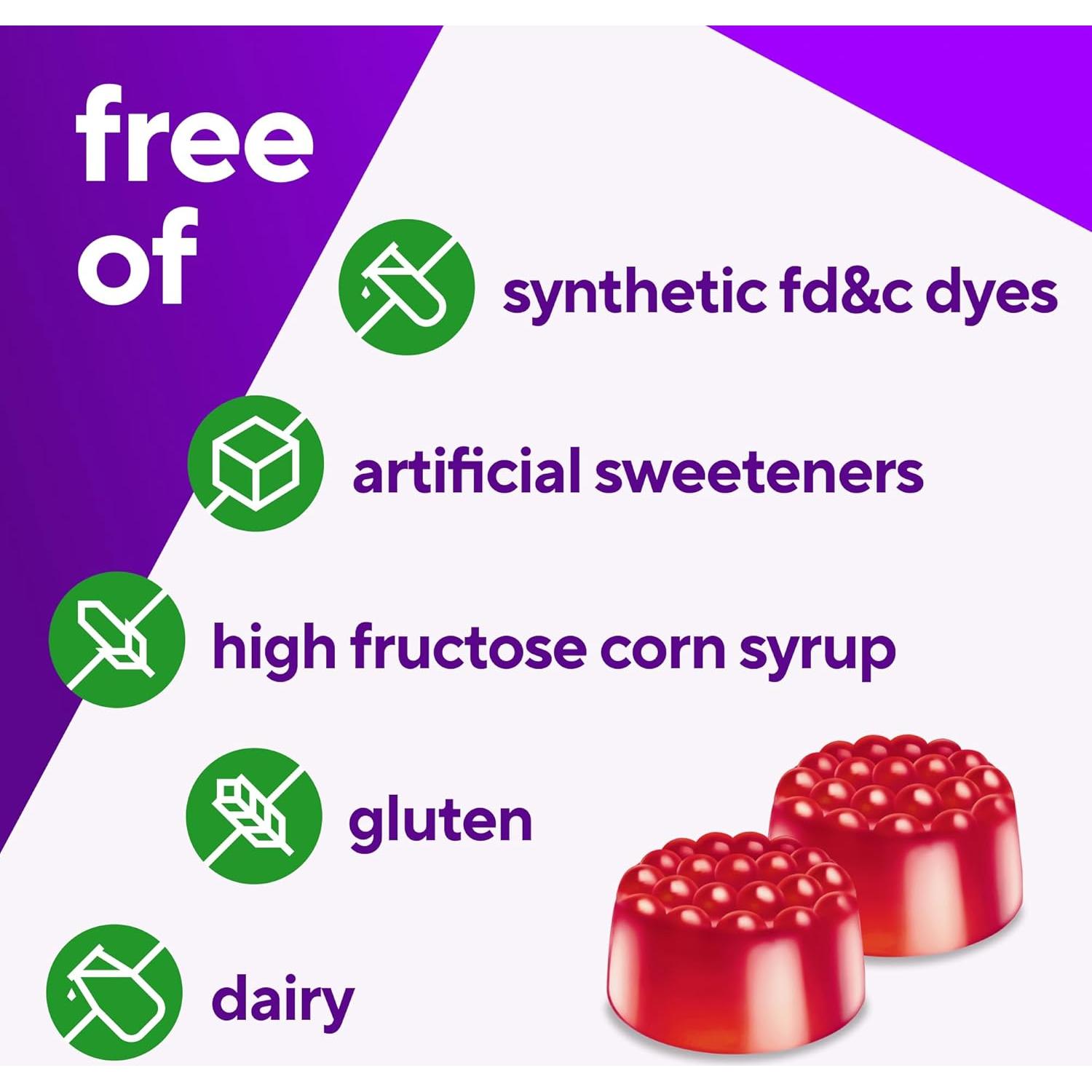 Vitafusion Gomitas B12 Sabor Frambuesa 140 Conteos - Energía