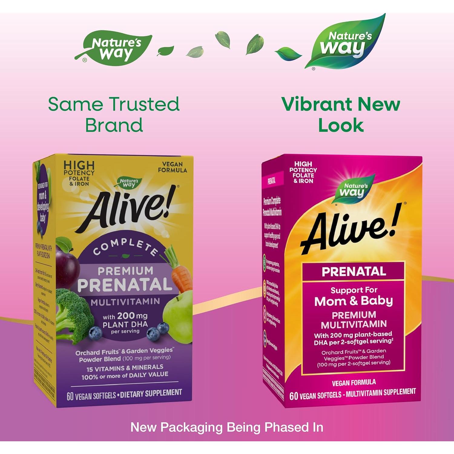 Multivitamínico Prenatal Nature's Way Alive! 60 Gelatinas