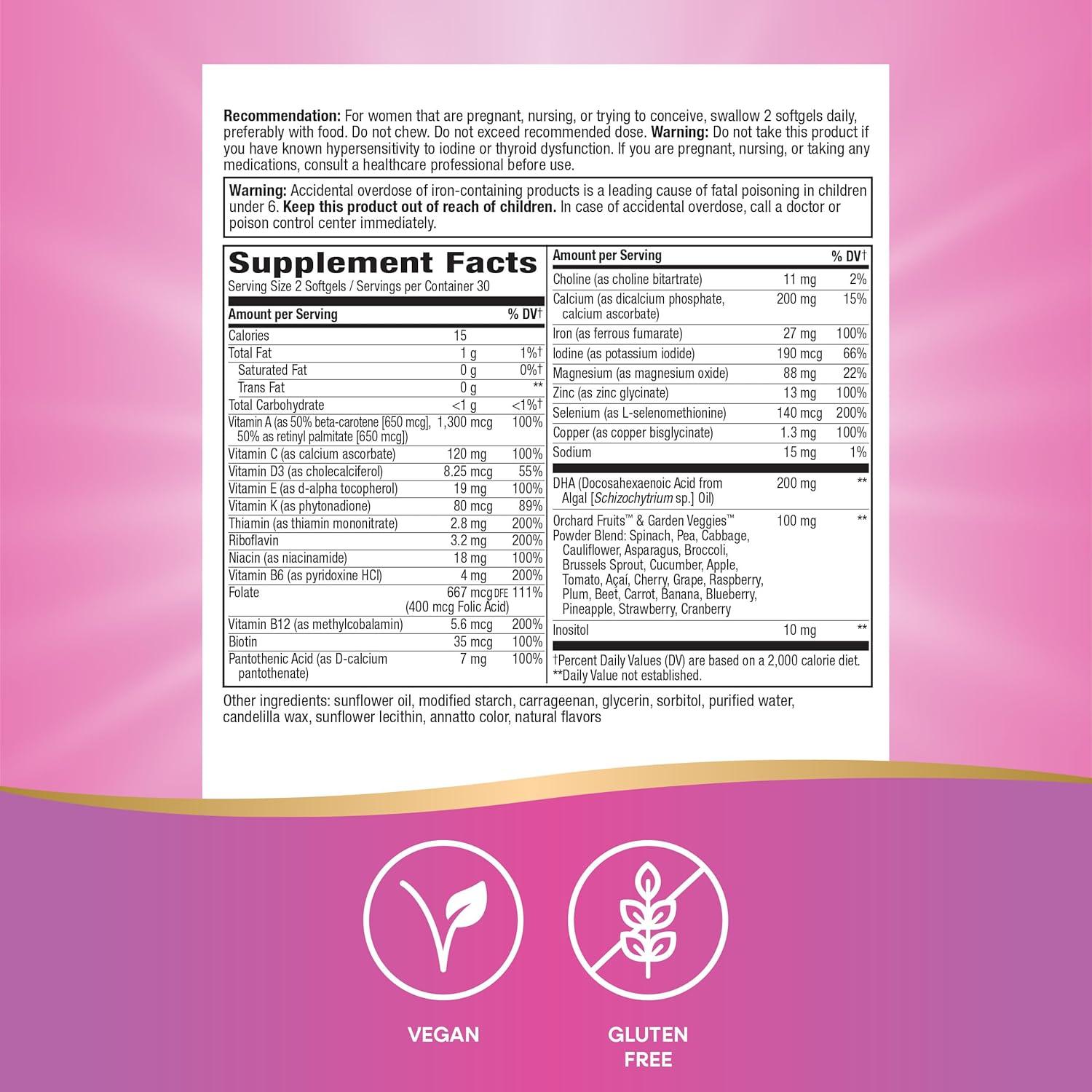 Multivitamínico Prenatal Nature's Way Alive! 60 Gelatinas