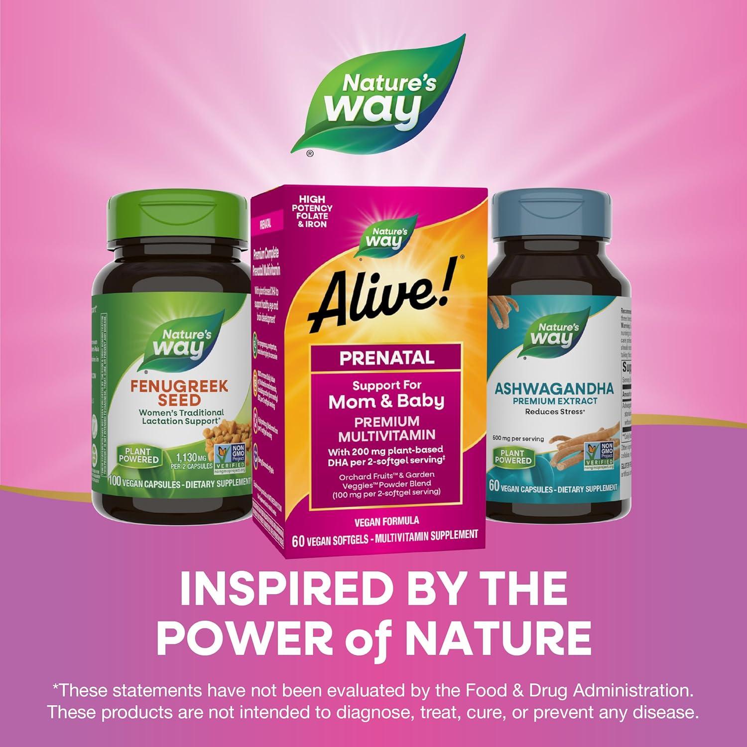 Multivitamínico Prenatal Nature's Way Alive! 60 Gelatinas