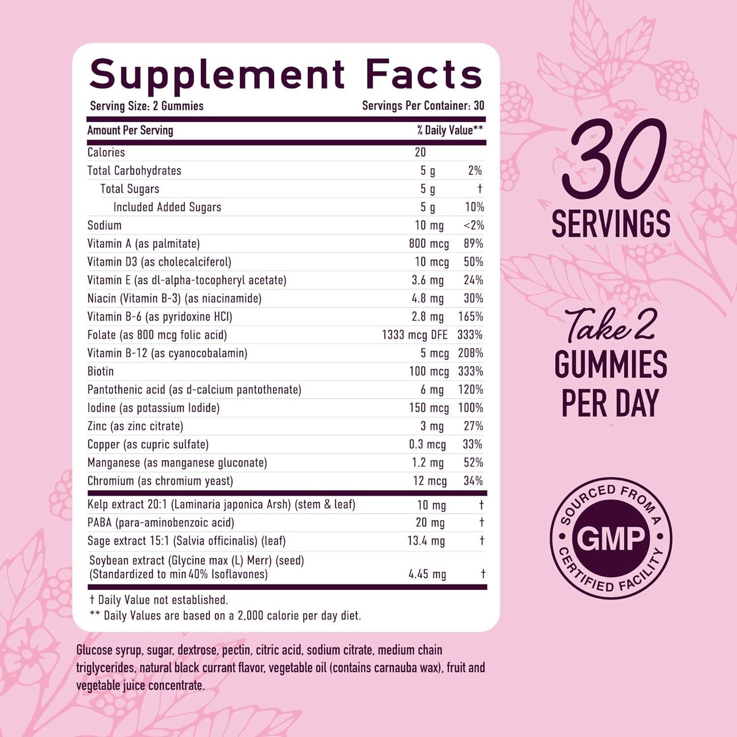 Gomitas para Menopausia SMNutrition 60 Unidades Sin Gluten