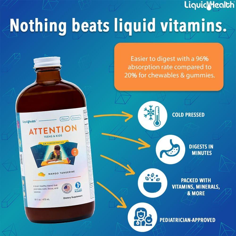 Suplemento Líquido Multivitamínico Liquid Health 473 ml - Mango Mandarina