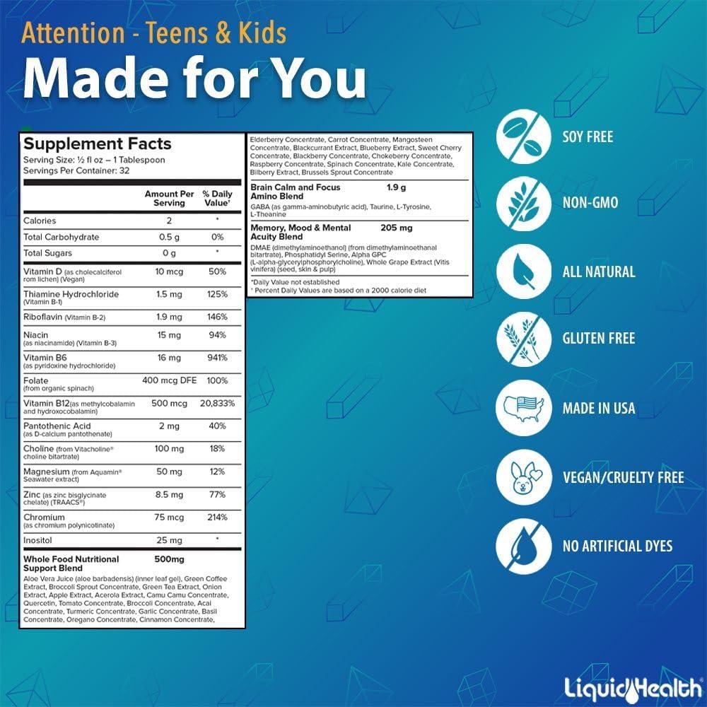 Suplemento Líquido Multivitamínico Liquid Health 473 ml - Mango Mandarina