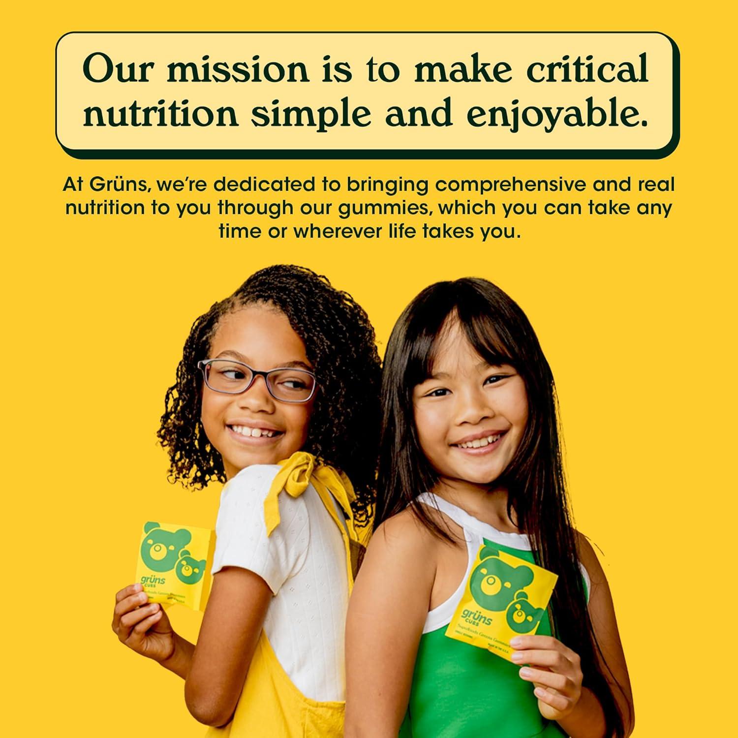 Gominolas de Superalimento Gruns Kids - 168 Ositos, Bajo en Azúcar