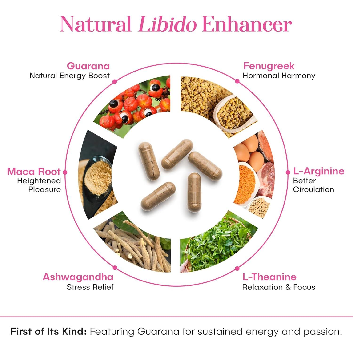 Crave Aumento de Libido Mujeres 60 Cápsulas Veganas Maca Ashwagandha