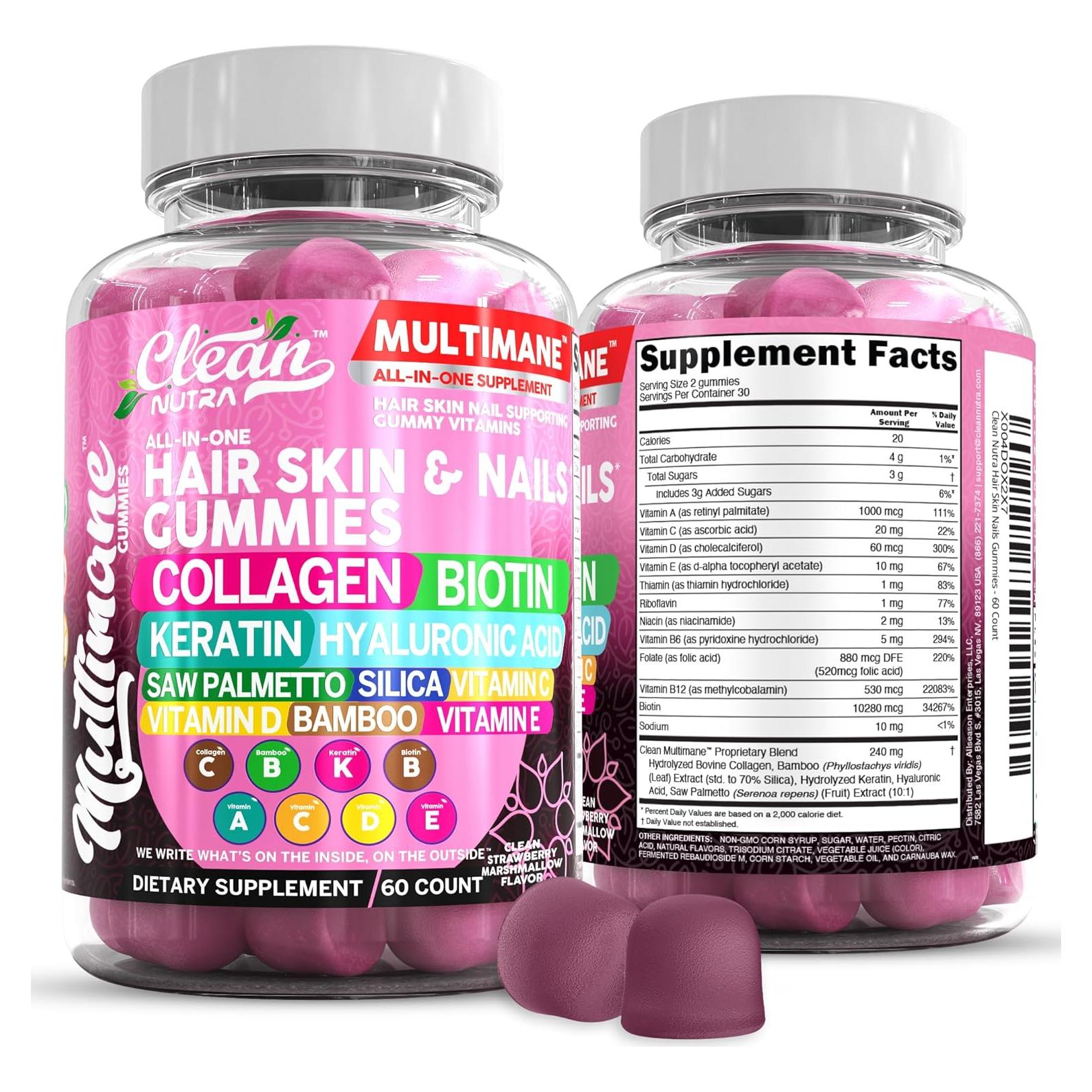 Gomitas de Biotina y Colágeno Clean Nutraceuticals 199g