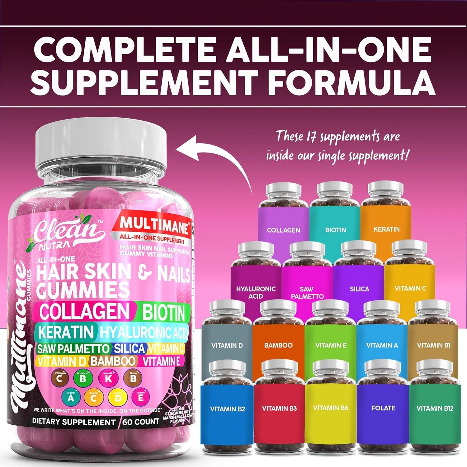 Gomitas de Biotina y Colágeno Clean Nutraceuticals 199g