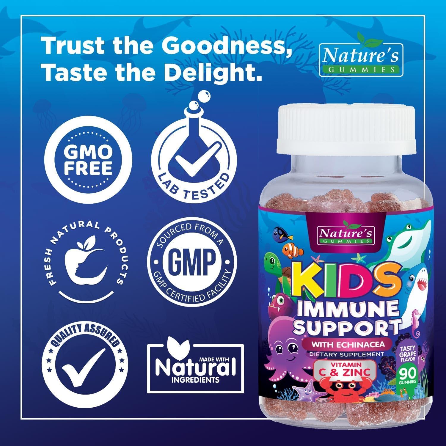 Gomitas Inmunológicas para Niños Nature's Nutrition 90 Unidades