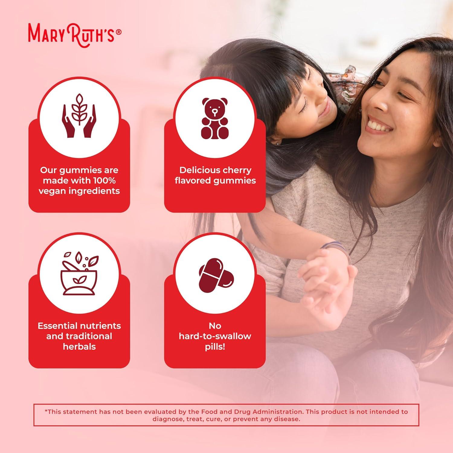 Gomitas de Inmunidad Mary Ruth 90 Unidades Cereza Veganas
