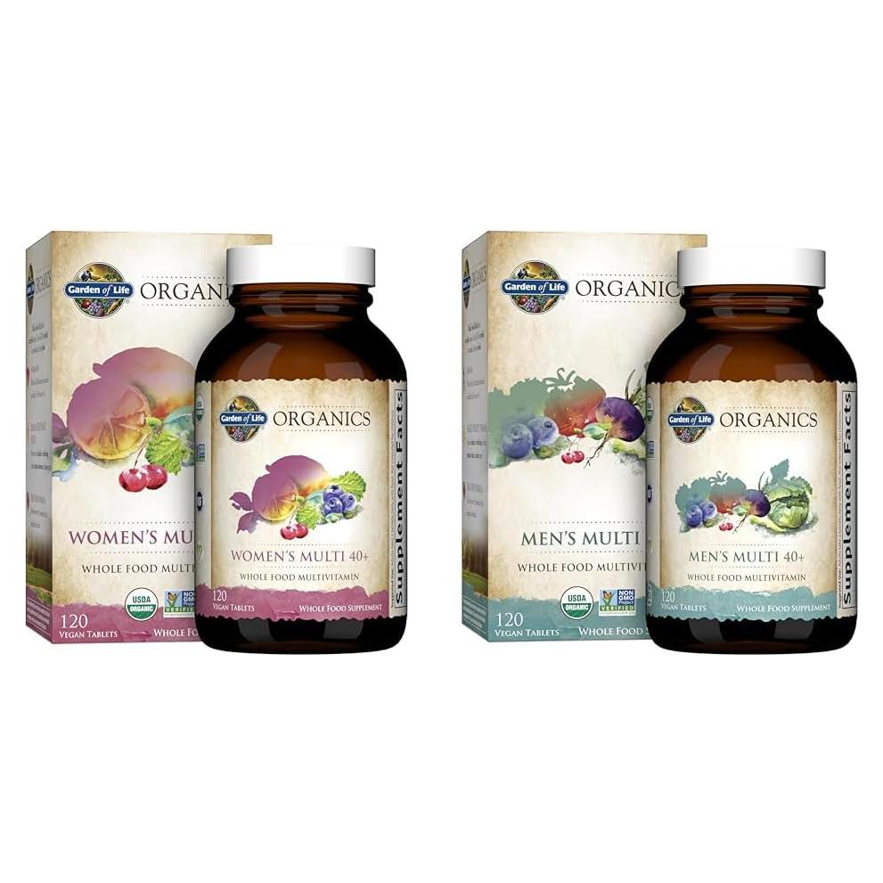 Multivitaminas Orgánicas Garden of Life 40 Plus 240 Tabletas
