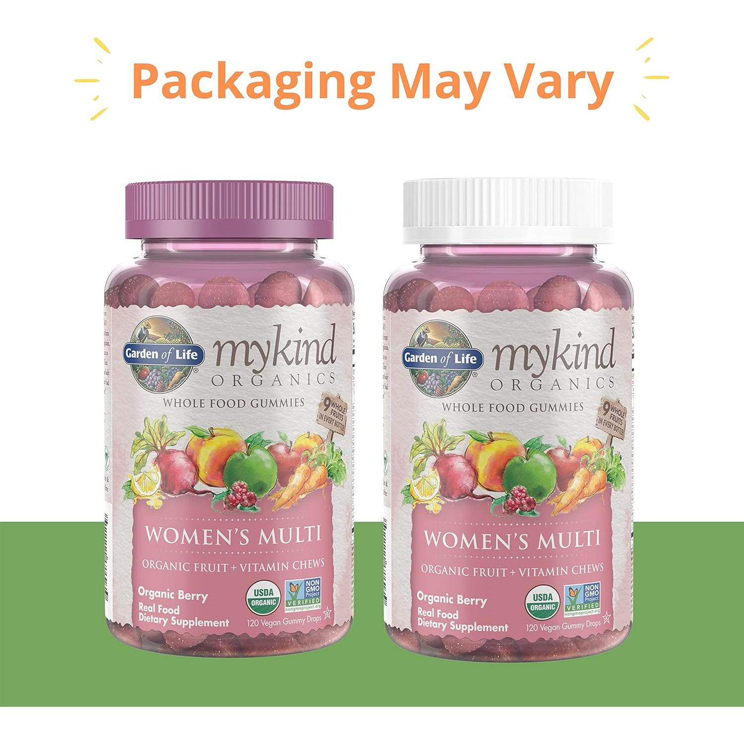 Vitaminas Gummy Orgánicas para Mujeres 40+ Jardín de Vida - 120 Unidades