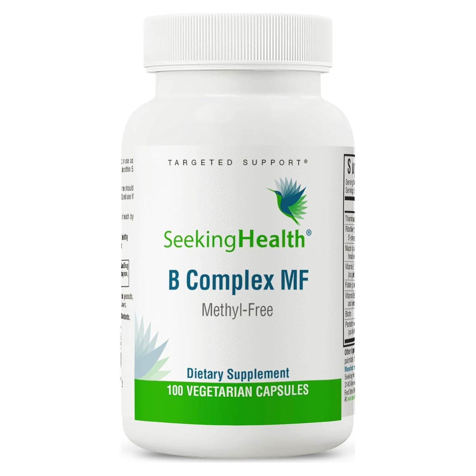 Complejo B MF Seeking Health 100 cápsulas Vegano Energía