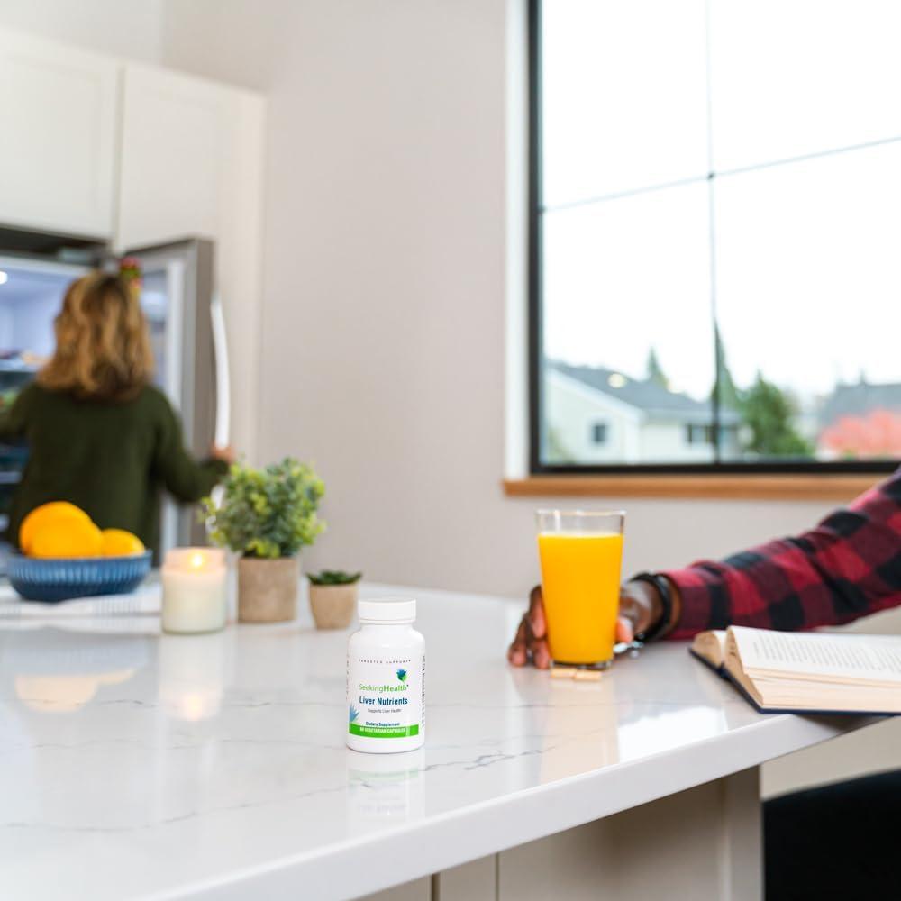 Suplemento Hepático Seeking Health | 60 Cápsulas Vegetarianas | Cardo Mariano, NAC y TMG