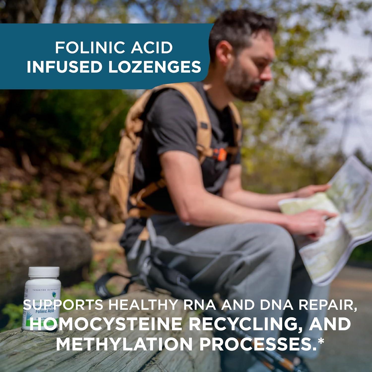 Suplemento Vegano B12 Hydroxo Buscando Salud 1000 mcg + Ácido Fólico 800 mcg (60 pastillas)