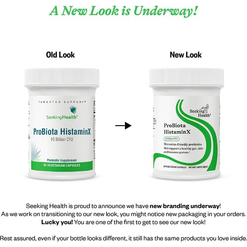 Suplemento Probiotico Seeking Health ProBiota HistaminX 60 Cápsulas