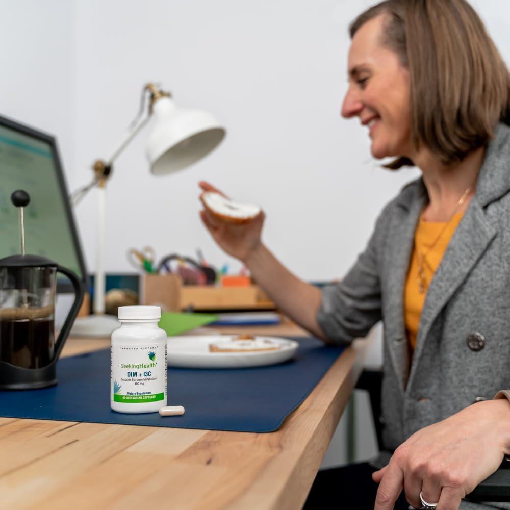 Suplemento DIM + I3C Seeking Health 400 mg - 60 Cápsulas