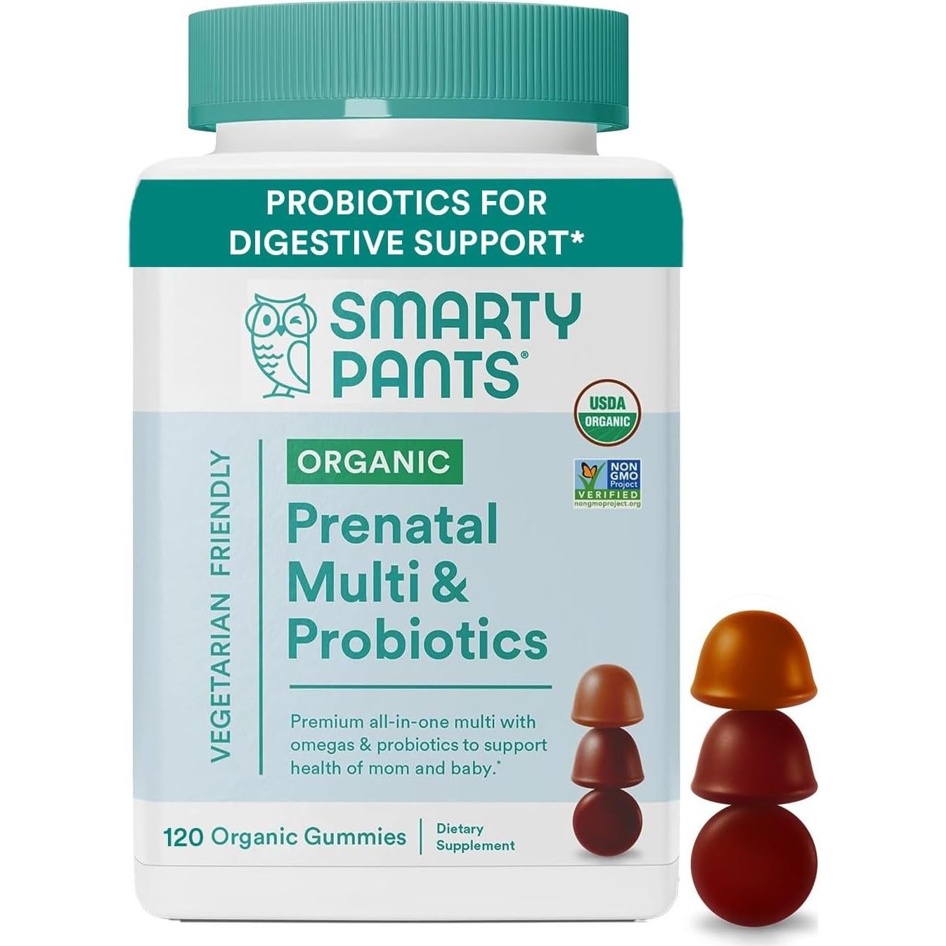 Gominolas Prenatales Orgánicas SmartyPants 120 Unidades