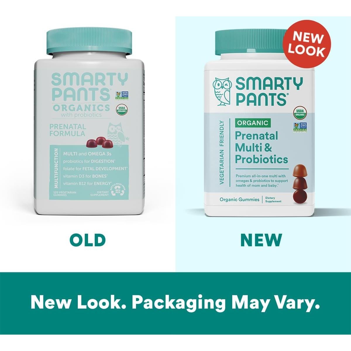 Gominolas Prenatales Orgánicas SmartyPants 120 Unidades