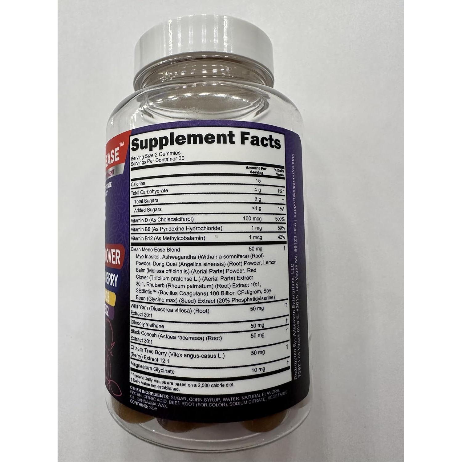 Suplemento Menopausia Gominolas Clean Nutraceuticals 45g