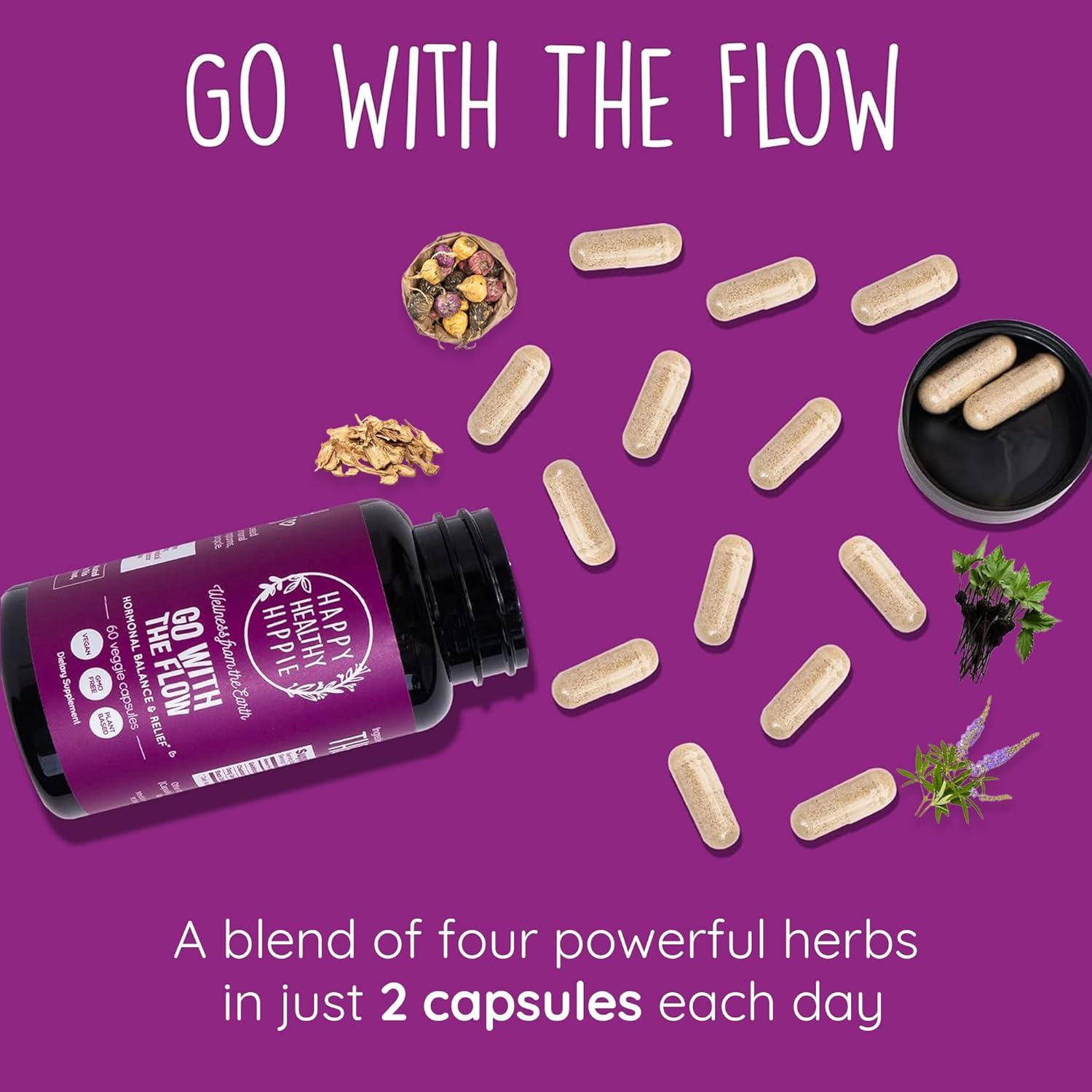 Suplemento Equilibrio Hormonal Happy Healthy Hippie 60 Cápsulas