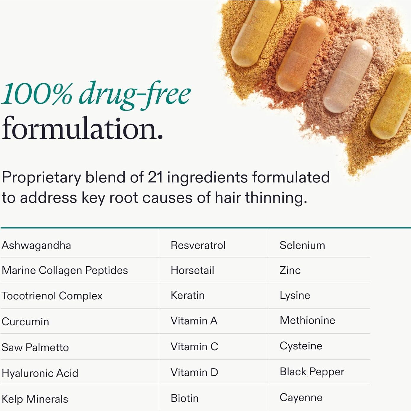 Suplemento Crecimiento Cabello Nutrafol Mujeres 1 Mes 348g