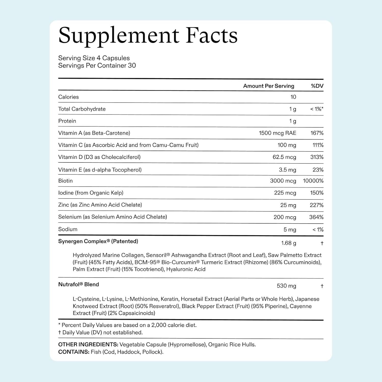 Suplemento Crecimiento Cabello Nutrafol Mujeres 1 Mes 348g