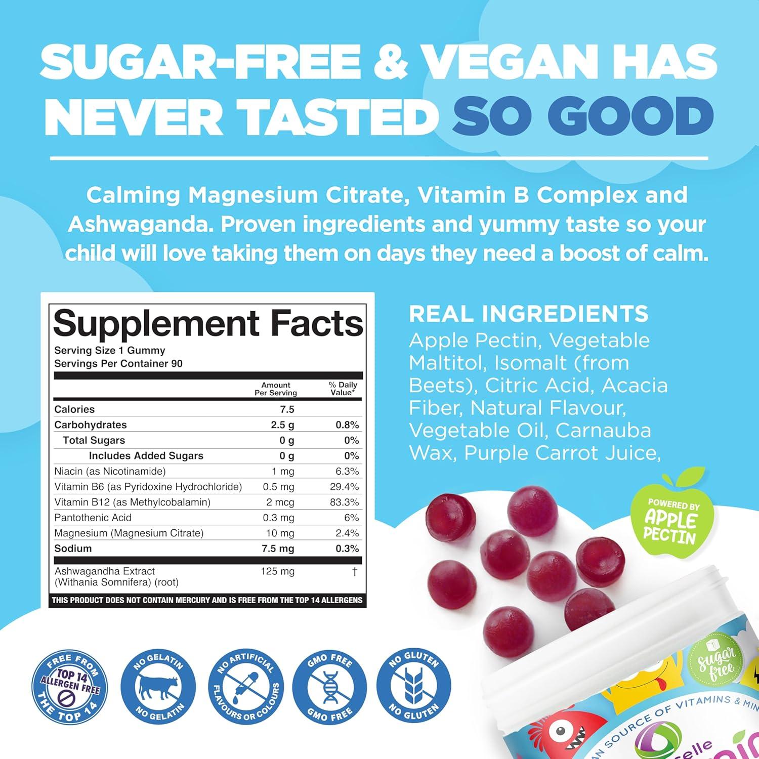 Gomitas Calmantes Veganas Nutramin Niños 90 ct - Sin Azúcar