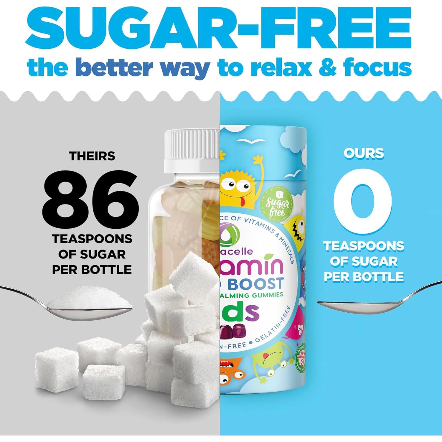 Gomitas Calmantes Veganas Nutramin Niños 90 ct - Sin Azúcar