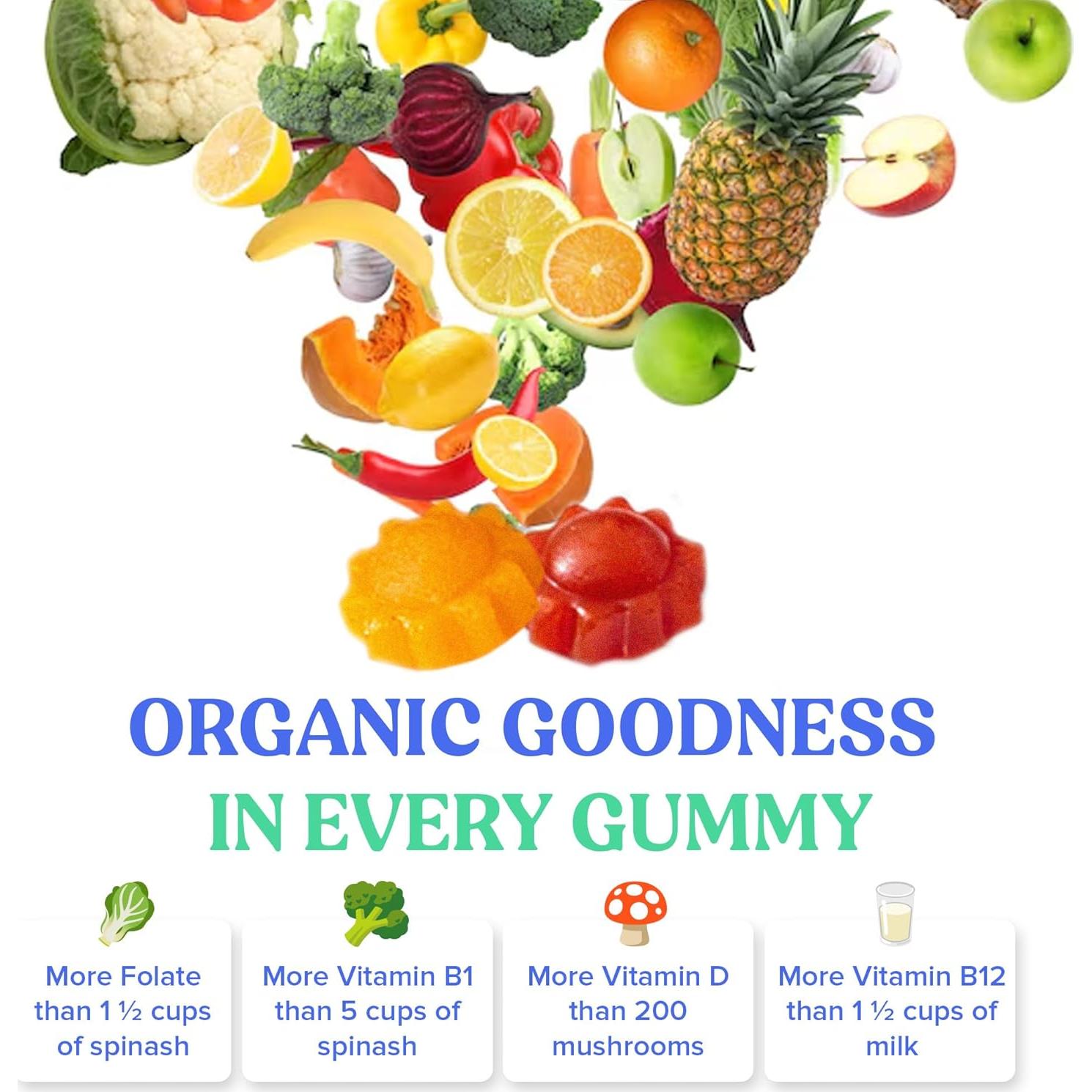 Gomitas Multivitamínicas para Niños Primer Día 4+ - Fresa y Naranja