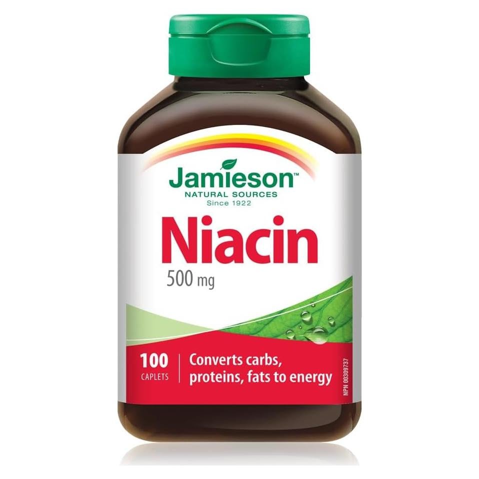 Tabletas de Niacina 500 mg Jamieson - Vitamina B3